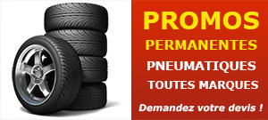 Promotion pneus permanente